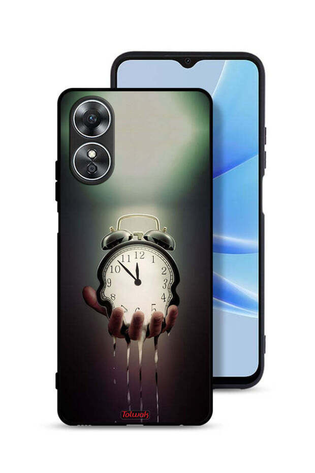 غطاء حماية على شكل ساعة لهاتف Oppo A17