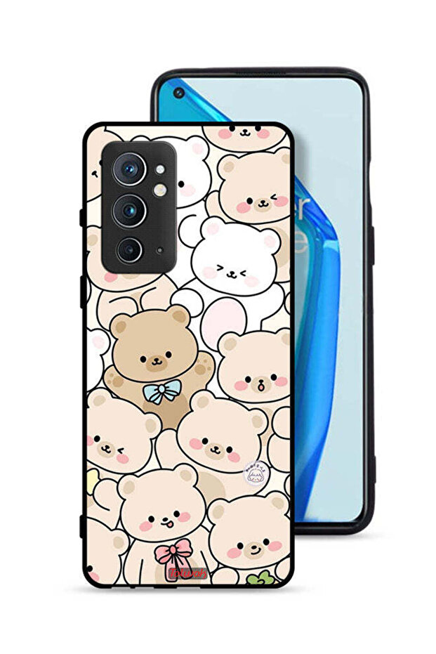 غطاء حماية لهاتف OnePlus 9RT 5G بنقشة دببة - 1