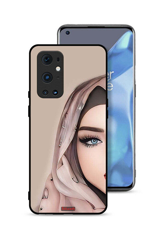 غطاء حماية لهاتف OnePlus 9 Pro 5G برسم فتاة نصف وجه