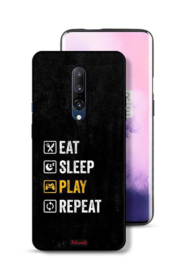 غطاء حماية OnePlus 7 Pro، تناول الطعام، النوم، اللعب، التكرار