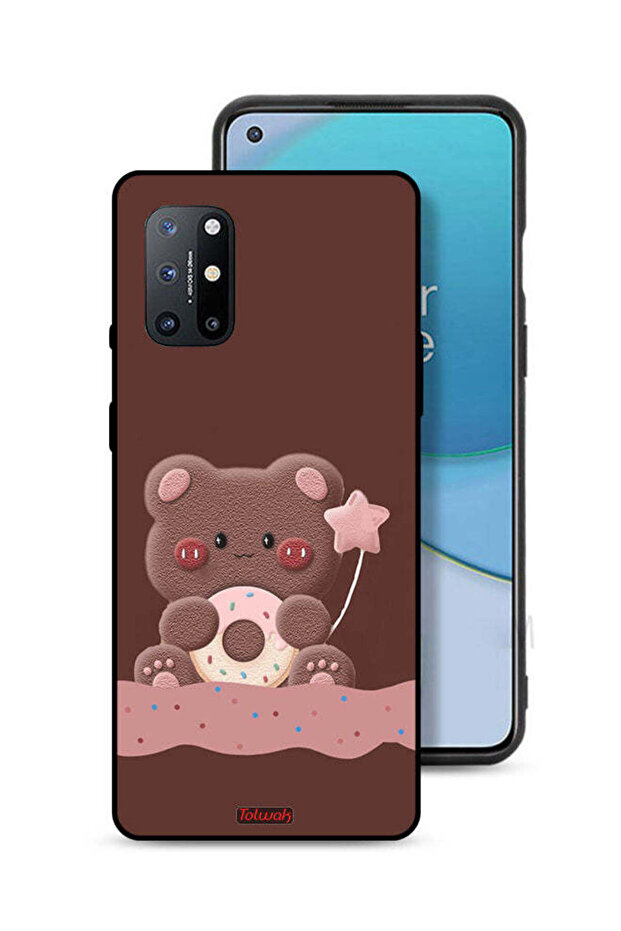 غطاء حماية لهاتف OnePlus 8T Plus 5G بطبعة دب دونات