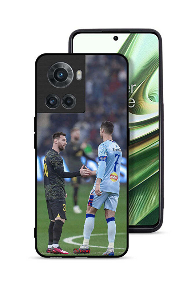 غطاء حماية لهاتف OnePlus 10R 5G ميسي ورونالدو