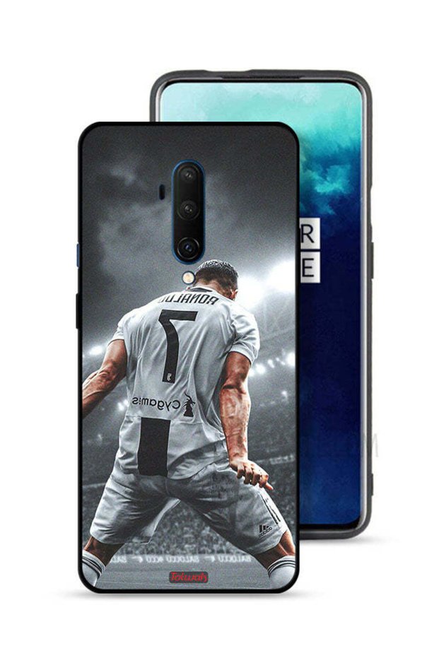 غطاء حماية لهاتف OnePlus 7T Pro بطبعة احتفال كريستيانو رونالدو
