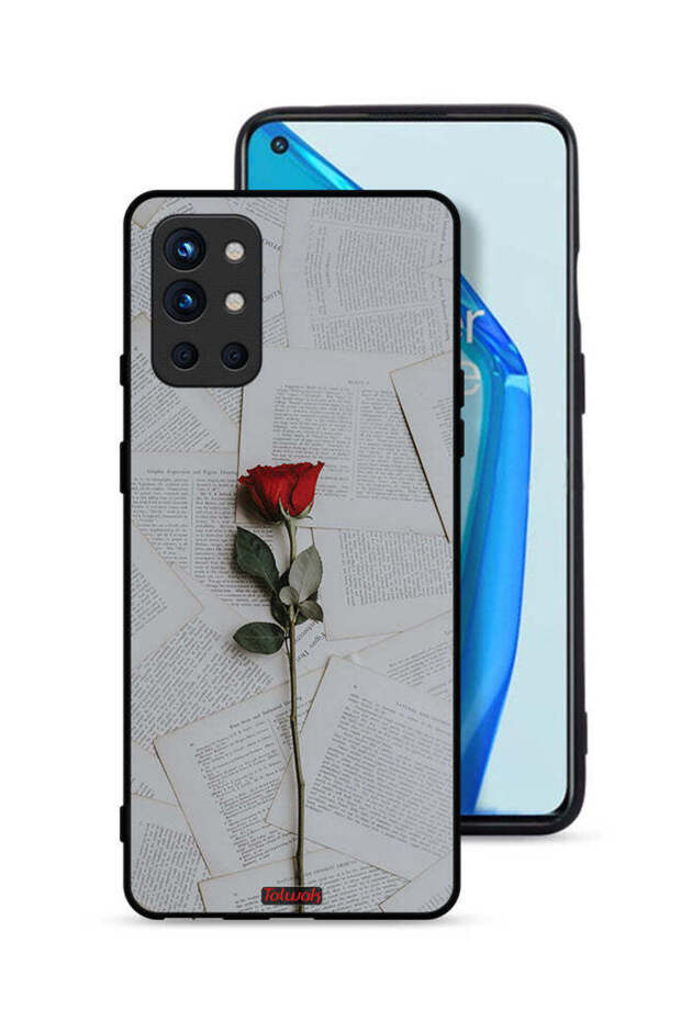 غطاء حماية لهاتف OnePlus 9R 5G وردي على ورق