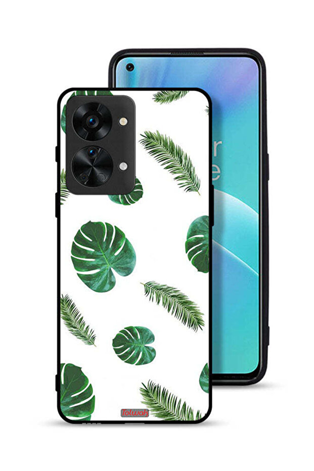 غطاء حماية لهاتف OnePlus Nord 2T 5G بنقشة ريش فنية