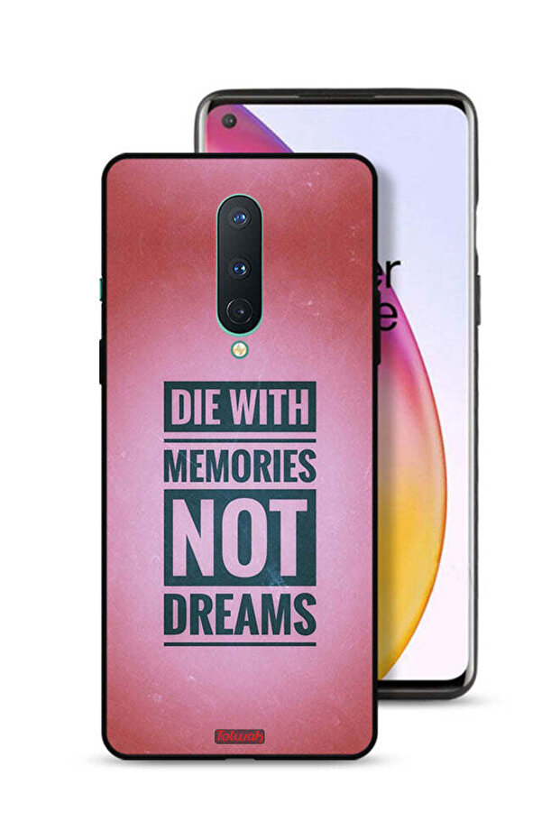 غطاء حماية لهاتف OnePlus 8 مع ذكريات لا أحلام
