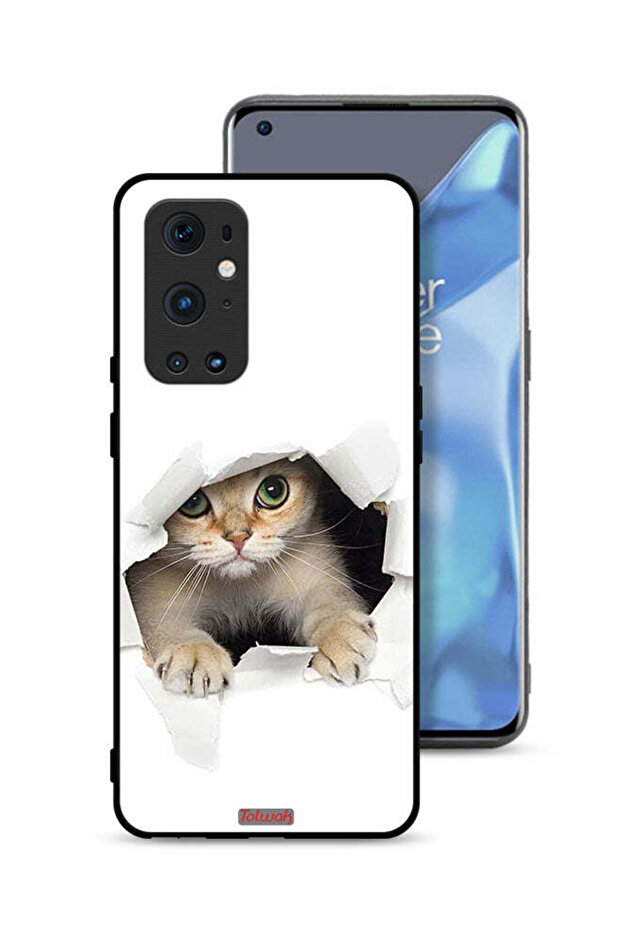 غطاء حماية لهاتف OnePlus 9 Pro 5G بتصميم قطة