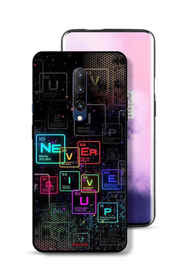 OnePlus 7 Pro Protective Case Cover Never Give Up Art