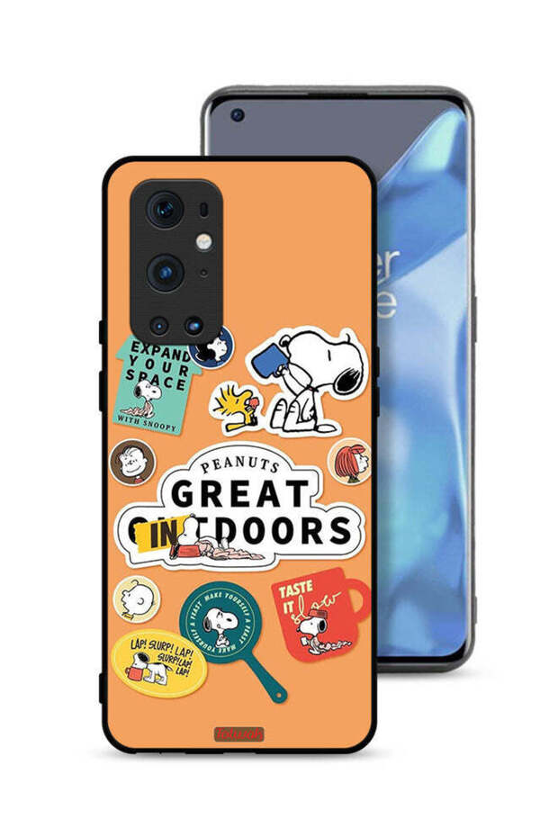 غطاء حماية لهاتف OnePlus 9 Pro 5G بملصقات الفول السوداني