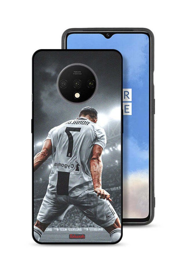 غطاء حماية لهاتف OnePlus 7T بتصميم احتفال كريستيانو رونالدو