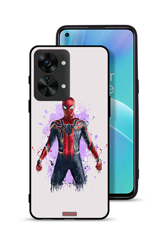 غطاء حماية لهاتف OnePlus Nord 2T 5G بتصميم العنكبوت الحديدي