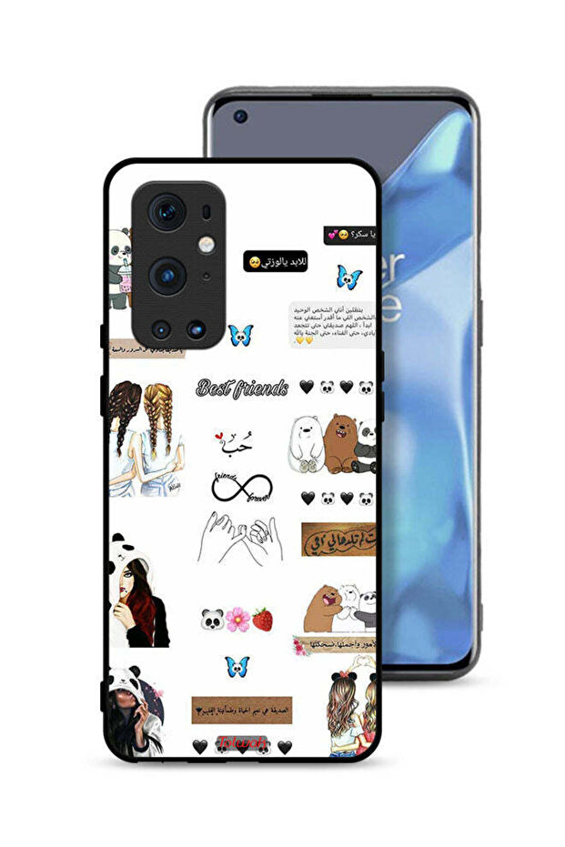 غطاء حماية لهاتف OnePlus 9 Pro 5G بعبارات وملصقات باللغة العربية