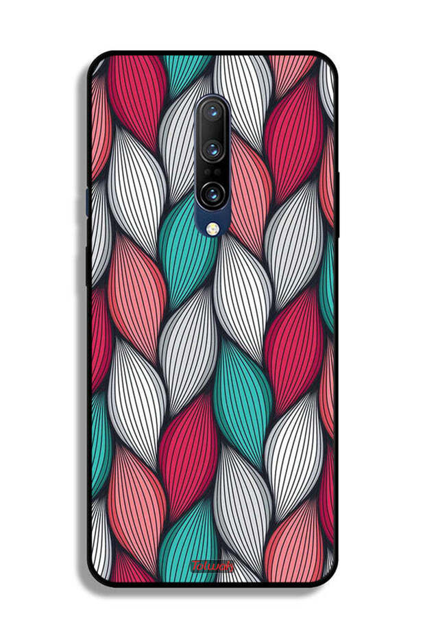 غطاء حماية بنمط ريش لهاتف OnePlus 7 Pro - 2