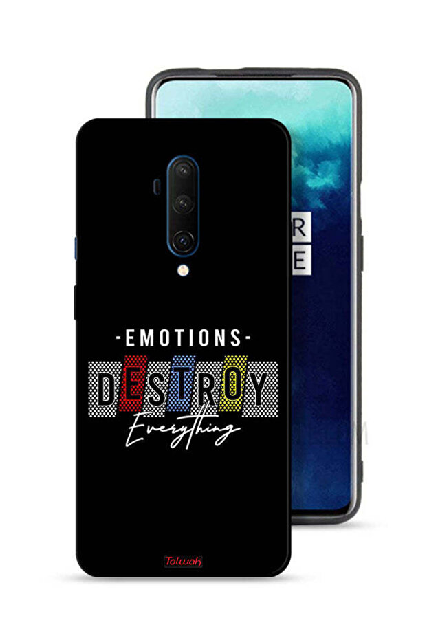 غطاء حماية لهاتف OnePlus 7T Pro - العواطف تدمر كل شيء
