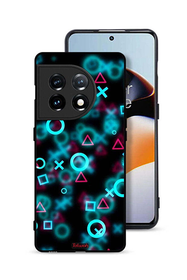 غطاء حماية لهاتف OnePlus 11 5G برسومات أيقونات لعبة الحبار الصغيرة