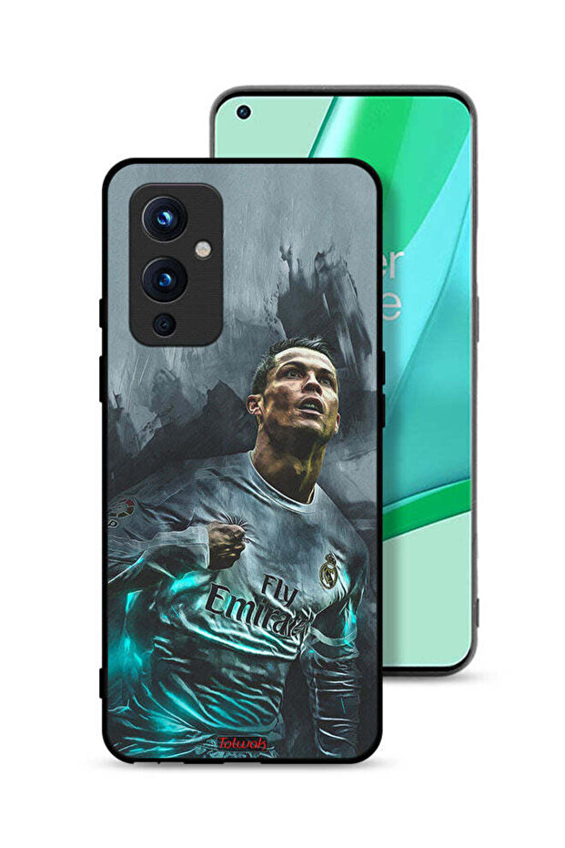 غطاء حماية لهاتف OnePlus 9 5G برسومات كريستيانو رونالدو