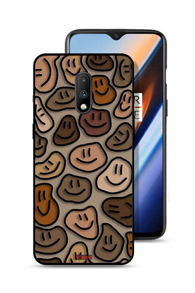 OnePlus 7 Protective Case Cover Smiley Faces Art