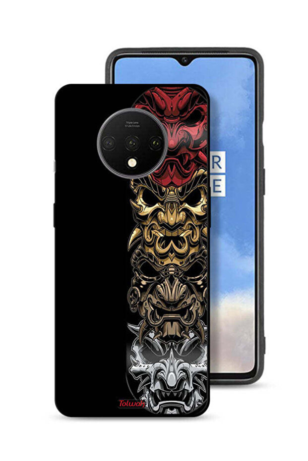 OnePlus 7T Protective Case Cover Heads Art