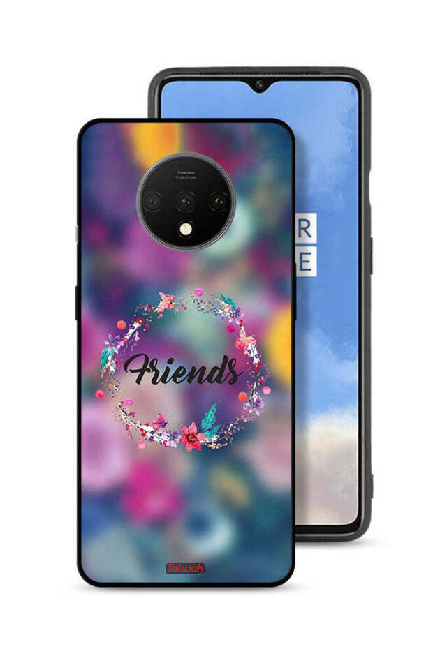 OnePlus 7T Protective Case Cover Friends In Flowers Ring Art
