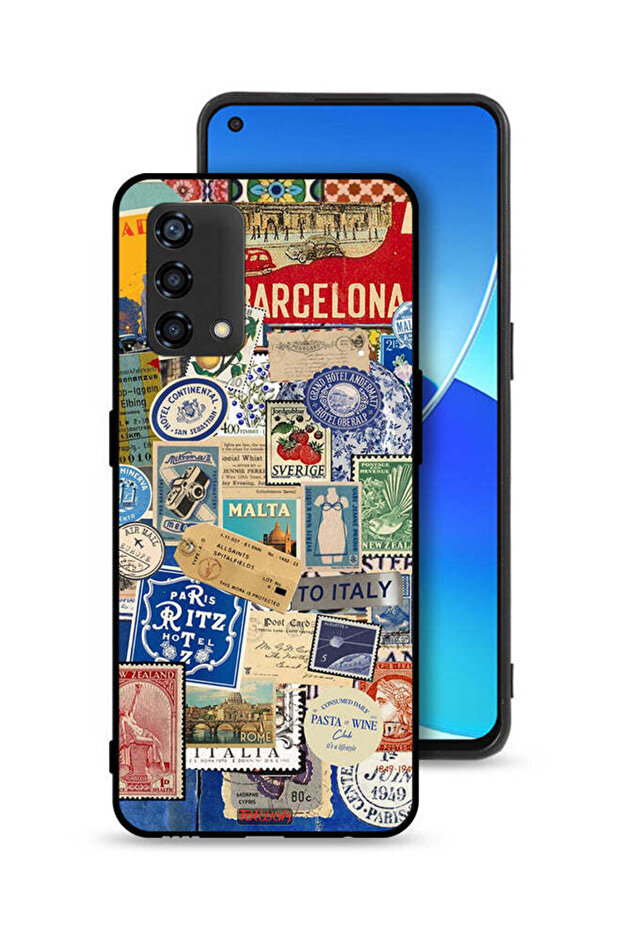 Oppo A95 4G Protective Case Cover Stickers Of Different Cities