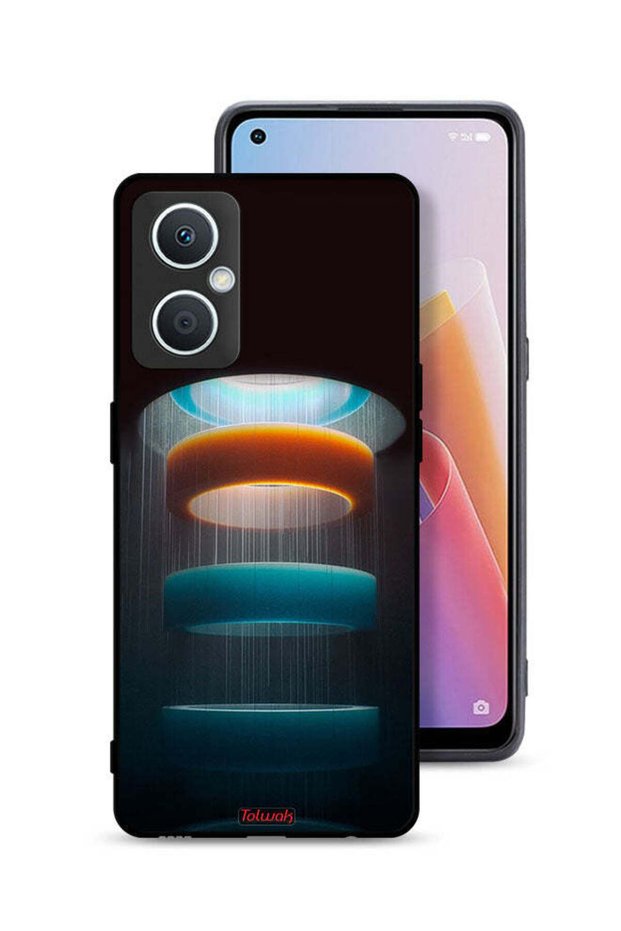 غطاء حماية لهاتف Oppo A96 5G (الصين) بنمط حلقات فنية