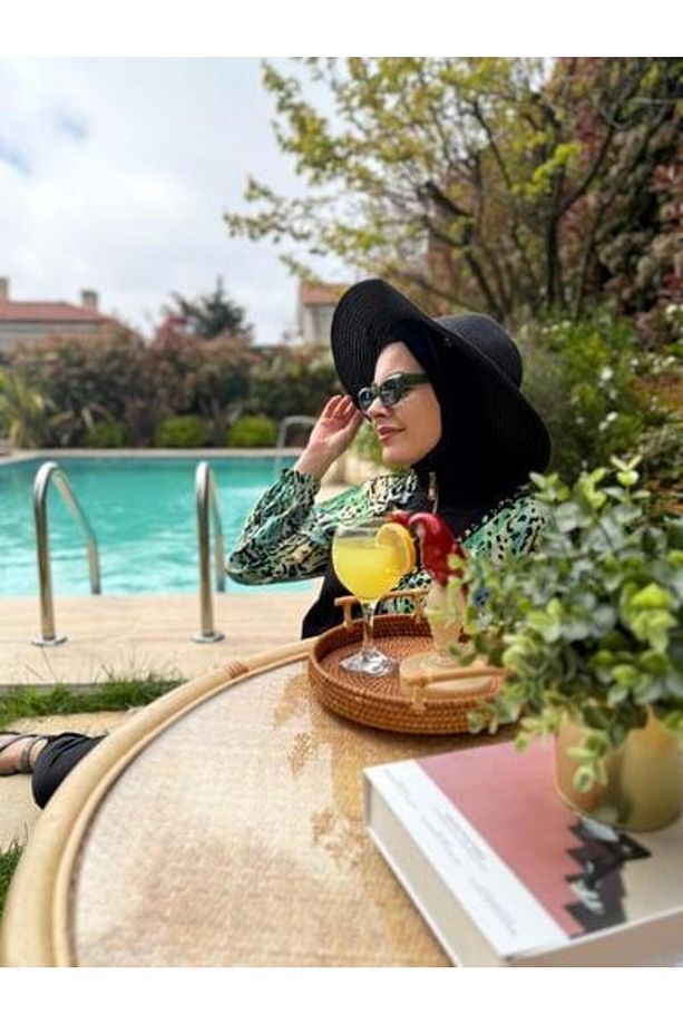 MOODBASİC SWİMWEAR LEOPAR İŞLEMELİ TESETTÜR MAYO - 3
