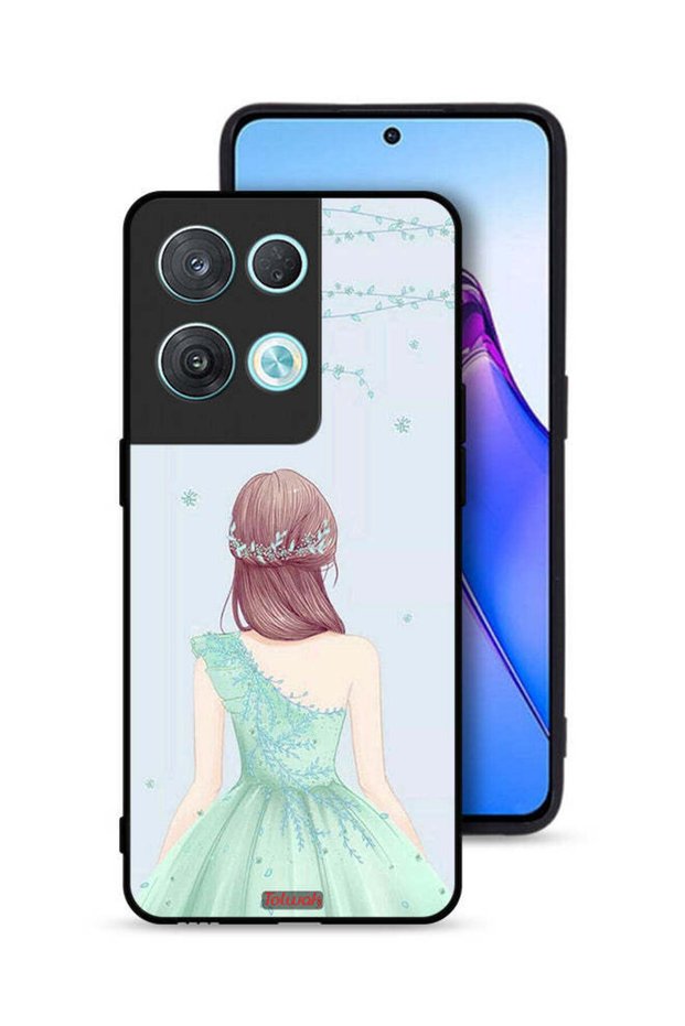 Oppo Reno8 Pro 5G Protective Case Cover Cute Girl In Floral Dress