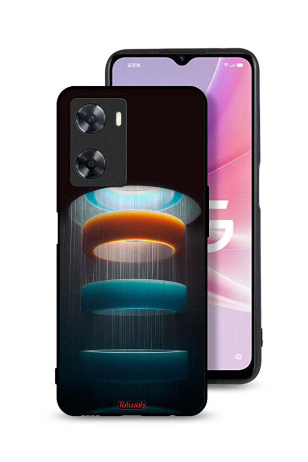 Oppo A77s Protective Case Cover Rings Art Pattern