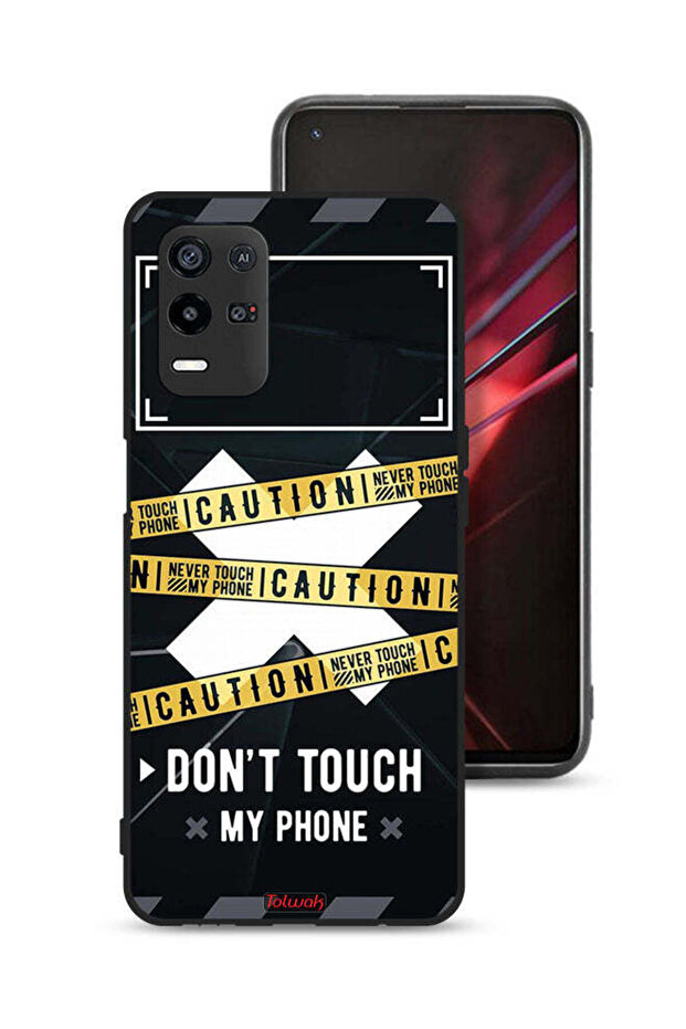 Oppo K9x Protective Case Cover Caution Never Touch My Phone