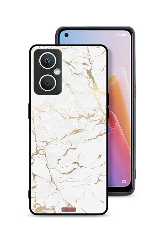 غطاء حماية لهاتف Oppo A96 5G (الصين) بنمط رخامي