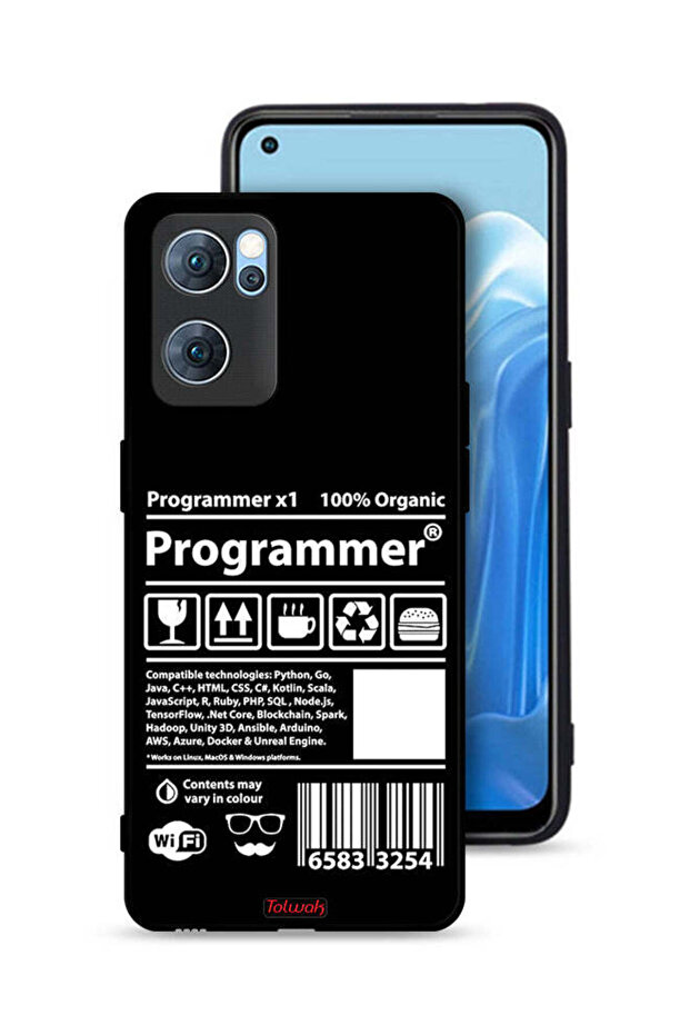 Oppo Reno7 5G Protective Case Cover Programmer Sticker - 1
