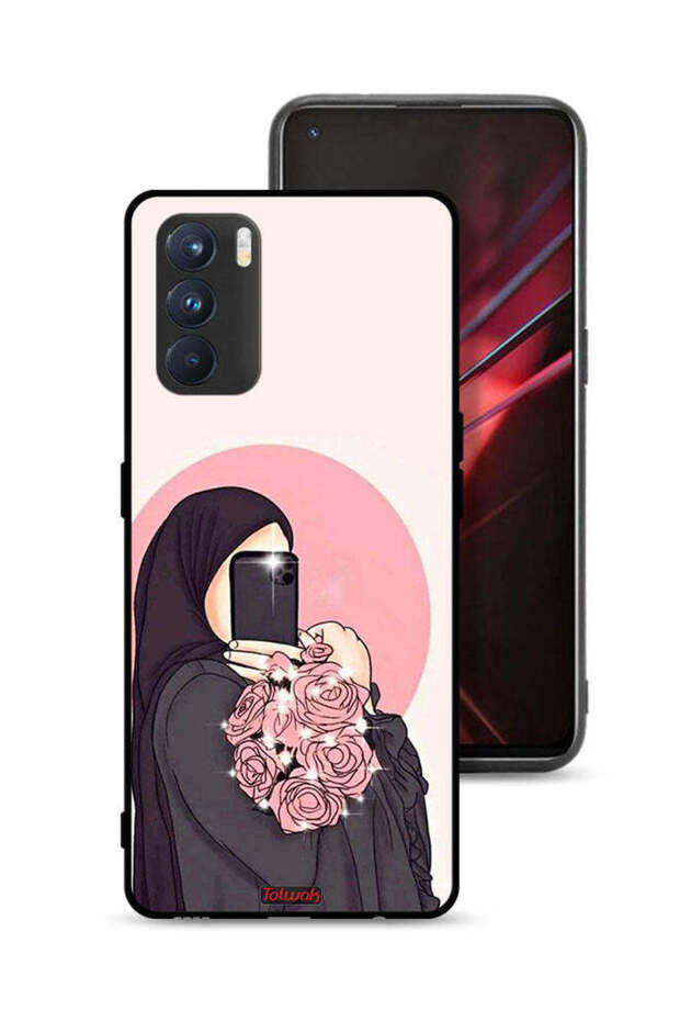 غطاء حماية لهاتف Oppo K9 Pro - فن التقاط صور سيلفي مع الزهور