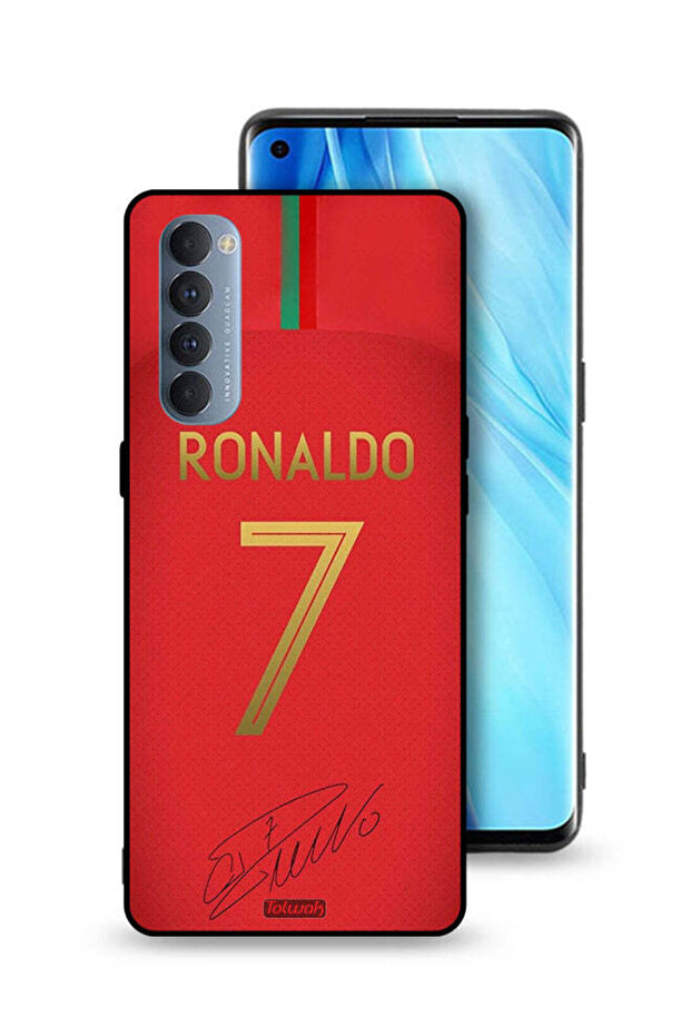 غطاء حماية لهاتف Oppo Reno4 Pro 4G رونالدو 7