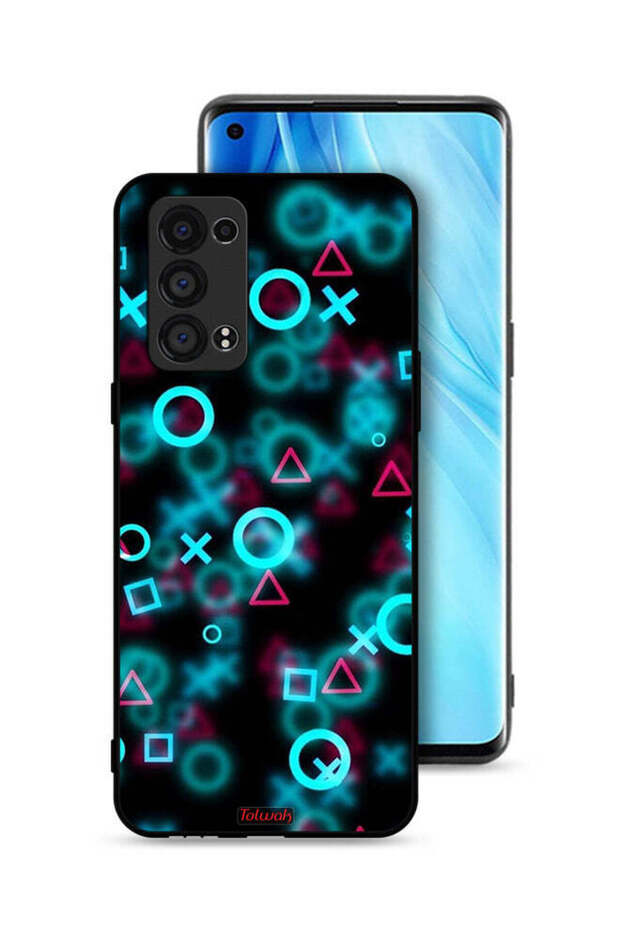 غطاء حماية لهاتف Oppo Reno6 Pro Plus 5G برسومات أيقونات لعبة الحبار الصغيرة