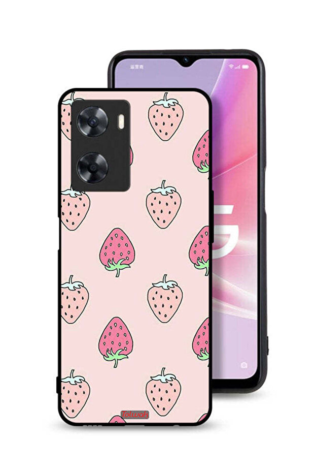 غطاء حماية لهاتف Oppo A77s - أيقونة الفراولة