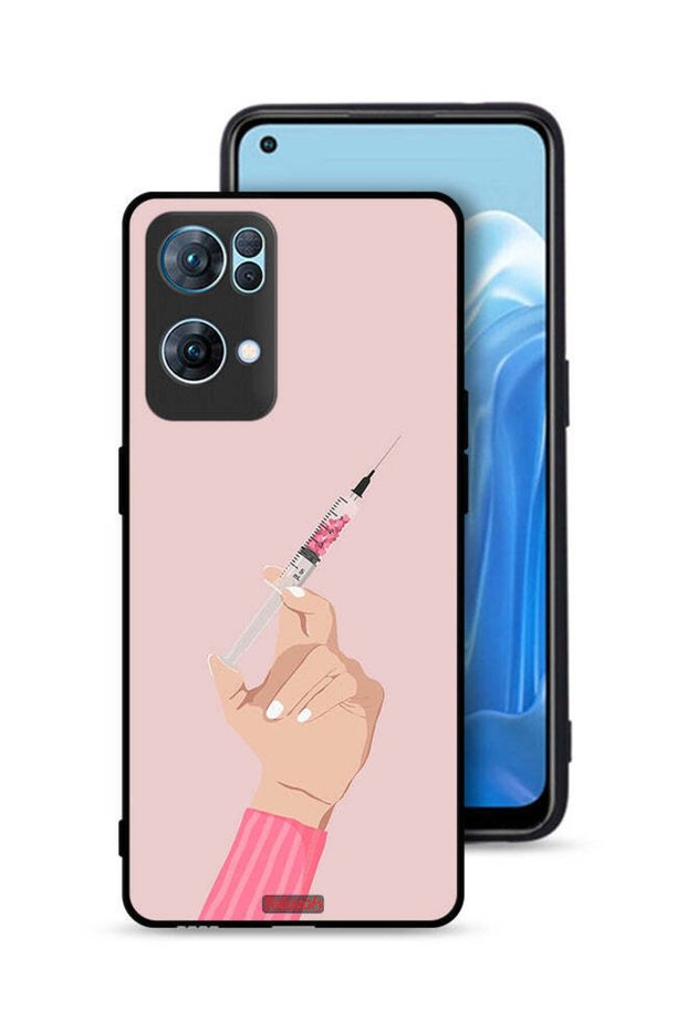 غطاء حماية لهاتف Oppo Reno7 Pro 5G بنقشة Love Injection