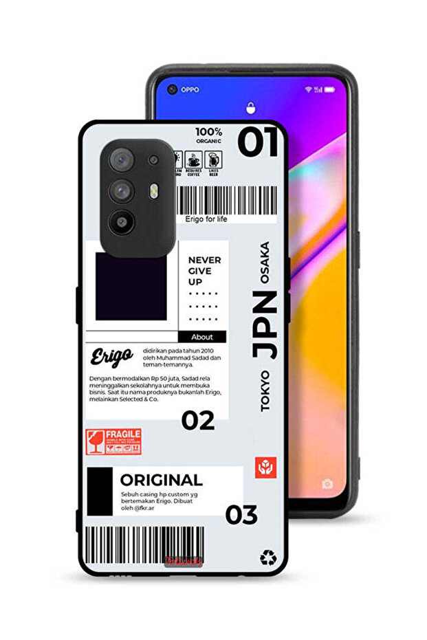 غطاء حماية لهاتف Oppo A95 5G - ملصق ياباني