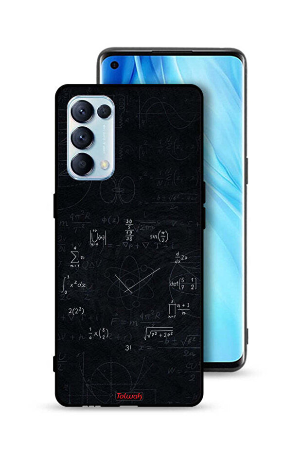 Oppo Reno5 Pro 5G Protective Case Cover Maths Clock
