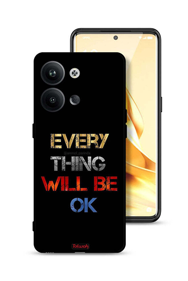 غطاء حماية لهاتف Oppo Reno9 5G كل شيء سيكون على ما يرام