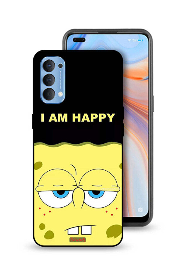 Oppo Reno4 4G Protective Case Cover I Am Happy