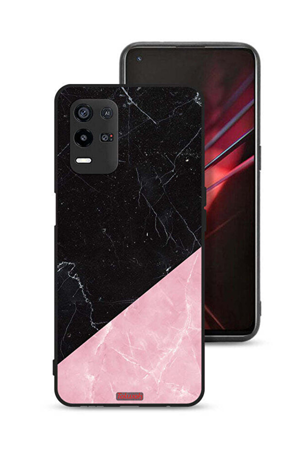 غطاء حماية لهاتف Oppo K9x بنمط رخامي