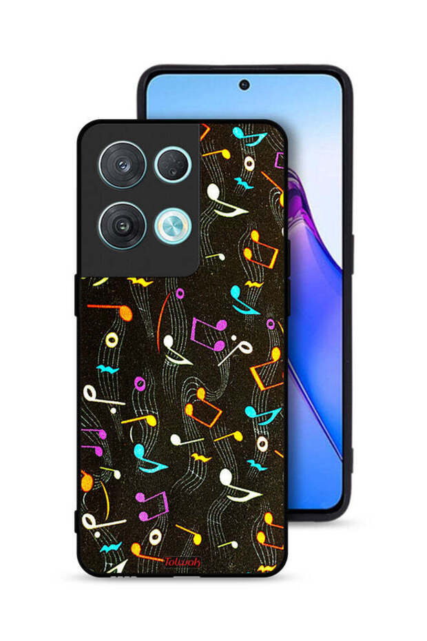 Oppo Reno8 Pro 5G Protective Case Cover Music Fabric Pattern