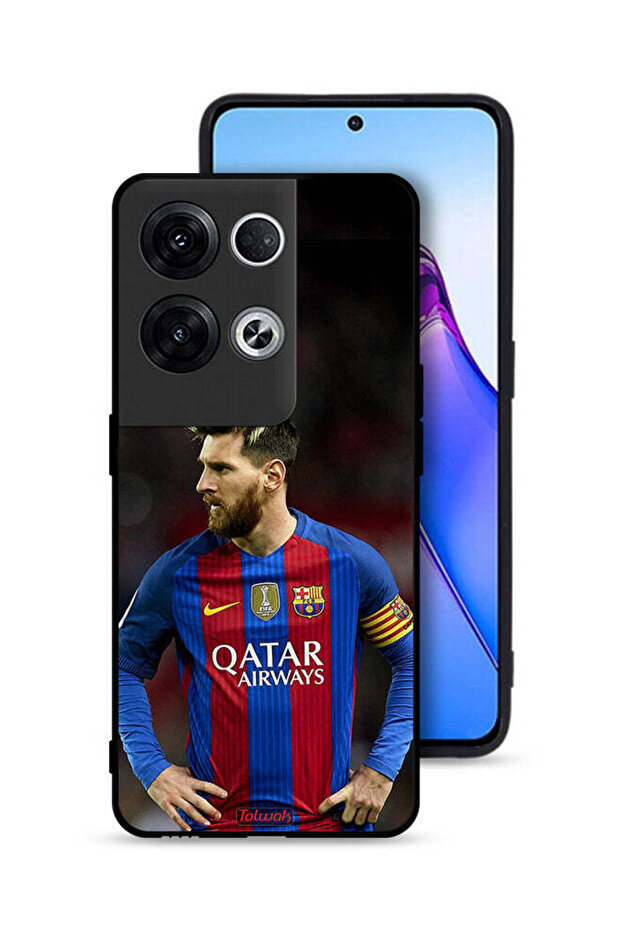 غطاء حماية لهاتف Oppo Reno8 Pro Plus 5G ميسي برشلونة