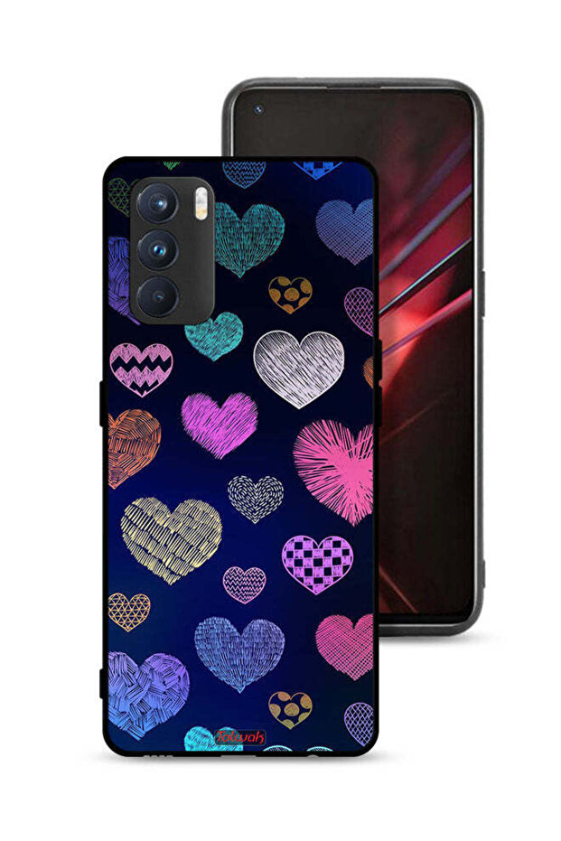 غطاء حماية لهاتف Oppo K9 Pro بنقشة قلوب داجا
