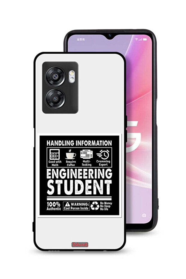 غطاء حماية لهاتف Oppo A57 5G - ملصق طالب هندسة