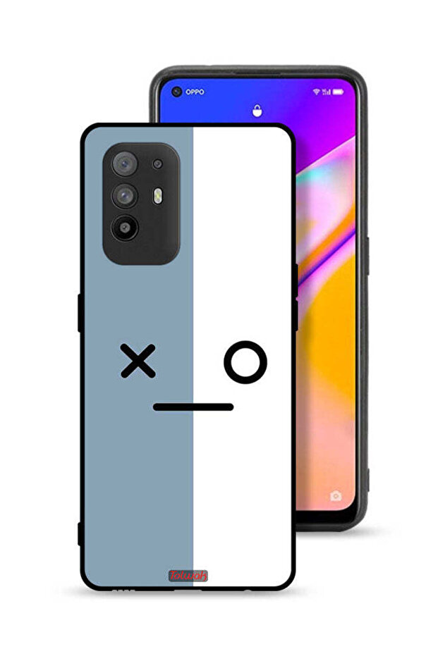 غطاء حماية لهاتف Oppo A95 5G بأيقونات الوجه
