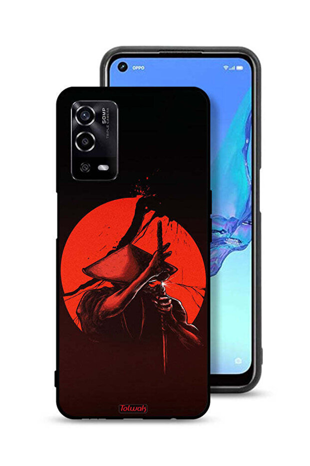 غطاء حماية لهاتف Oppo A55 4G بتصميم محارب السيف