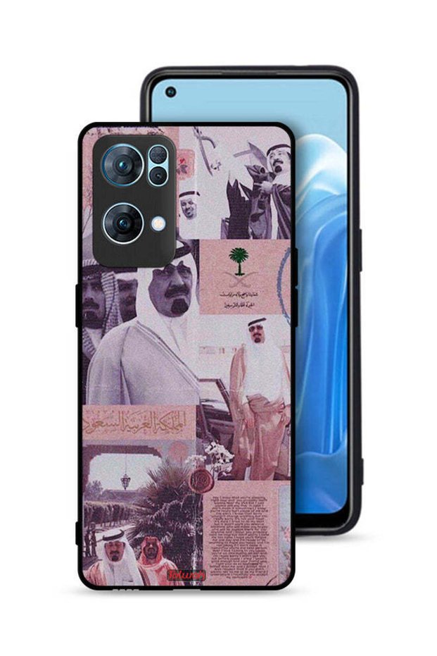 غطاء حماية لهاتف Oppo Reno7 Pro 5G، ملصق الملك عبدالله العتيق