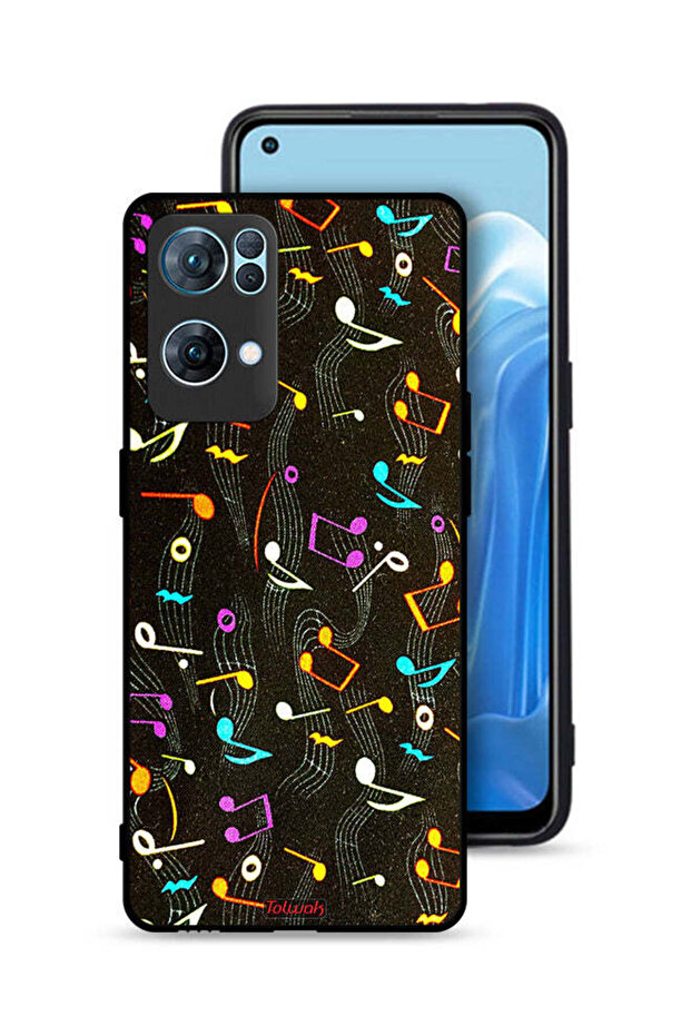 Oppo Reno7 Pro 5G Protective Case Cover Music Fabric Pattern