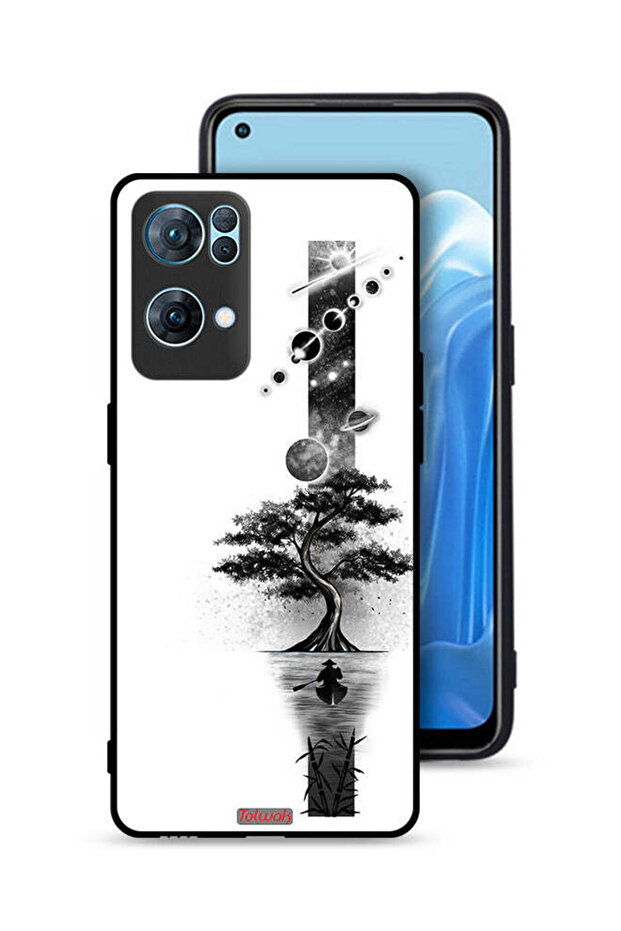 غطاء حماية Oppo Reno7 Pro 5G بتصميم فن الأرض والفضاء